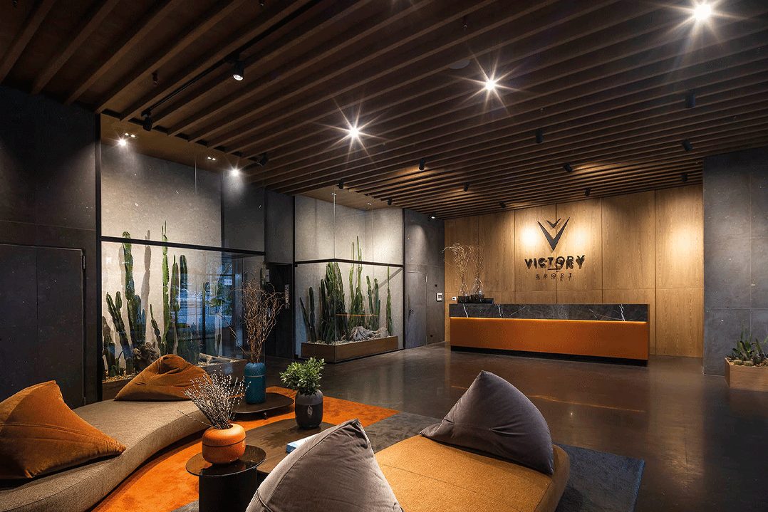 Llegada y lobby — Victory Sport